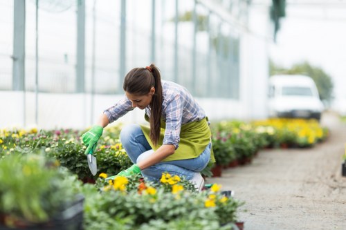 Gardeners Creekmouth team separating green waste for recycling